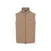Brioni Logo Zip-up Gilet In Beige