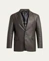 Brioni Men's Monti Deerskin Single-breasted Blazer