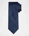 Brioni Men's Multi-chevron Silk Tie In Blue