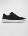 Brioni Men's New Cassette Suede Low-top Sneakers In Navy