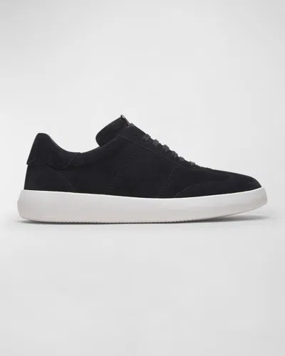 Brioni Men's New Cassette Suede Low-top Sneakers In Navy