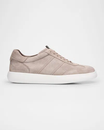Brioni Men's New Cassette Suede Low-top Sneakers In Teak