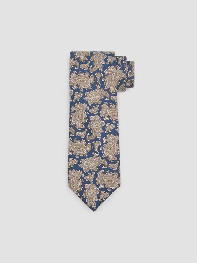 Brioni Men's Paisley Silk Tie In Royal Blue