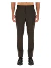Brioni Slim Fit Trousers Pockets In Brown
