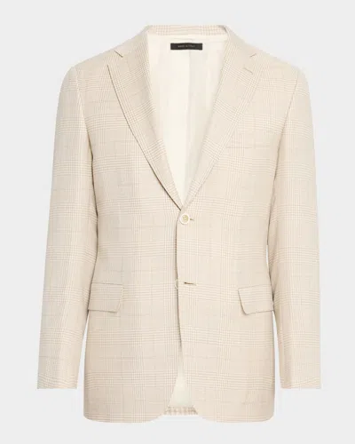 Brioni Men's Plaid Sport Coat In Ivory