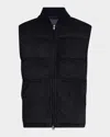 Brioni Performa Zip-up Gilet In Midnight B