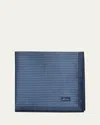 Brioni Men's Screen-print Silk Pocket Square In Blue