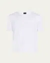 Brioni Men's Sea Island Cotton Crewneck T-shirt In White
