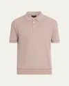 Brioni Men's Sea Island Polo Shirt In Shell