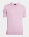 Brioni Men's Short-sleeve Knit Shirt In Pink