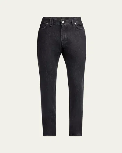 BRIONI MEN'S SLIM DENIM STRETCH JEANS