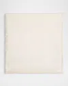 Brioni Men's Solid Paisley Jacquard Silk Pocket Square In White