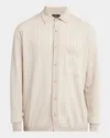 Brioni Men's Long Sleeve Striped Shirt In Multi