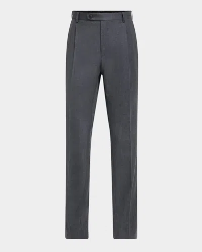 Brioni Men's Textured Wool Dress Pants