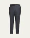 Brioni Men's Tigullio Flannel Trousers In Black