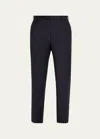 Brioni Men's Tigullio Flannel Trousers In Midnight B