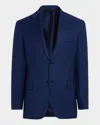 Brioni Men's Tonal Check Sport Coat In Royal