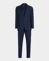 Brioni Men's Tonal Striped Wool Two-piece Suit In Blue
