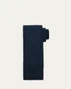 Brioni Men's Tricot Silk Knit Tie In Blue