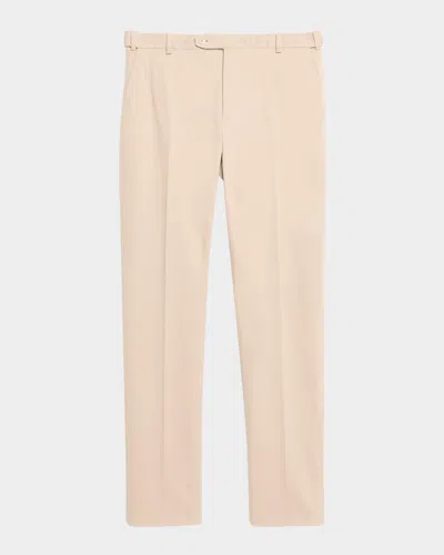 Brioni Men's Twill Modern-fit Formal Pants In White