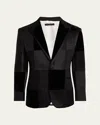Brioni Men's Virgilio Patchwork Dinner Jacket In Black