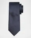 Brioni Men's Wave Jacquard Silk Tie In Midnight B