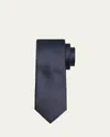 Brioni Men's Wave Jacquard Silk Tie In Midnight B