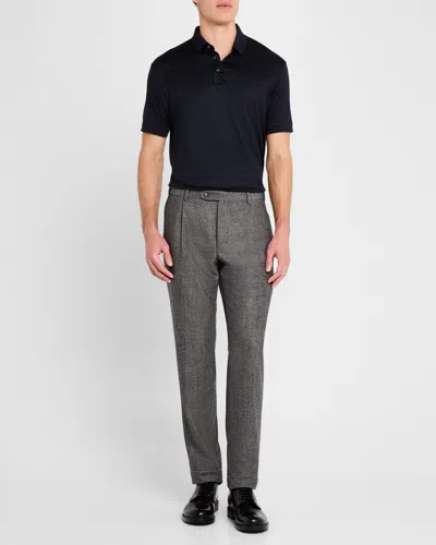 Brioni Men's Wool Flannel Trousers
