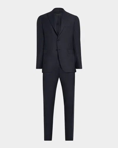 Brioni Men's Wool Micro-plaid Two-piece Suit In Multi