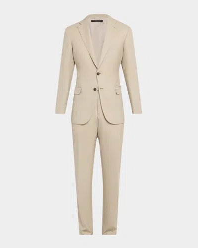 Brioni Men's Wool Modern Fit Two-piece Suit In Sand