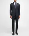 Brioni Men's Wool Pinstripe Suit In Midnight B