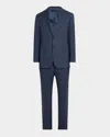 Brioni Men's Wool Plaid Two-piece Suit In Black