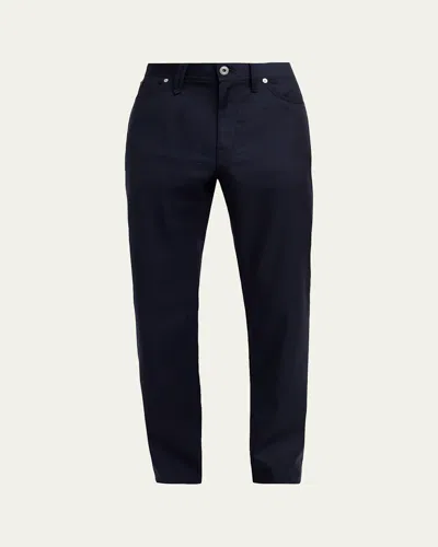 Brioni Men's Wool Slim-fit Jeans In Blue