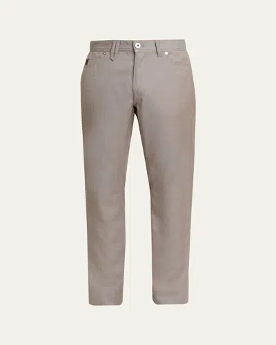 Brioni Men's Wool Slim-fit Jeans In Gray