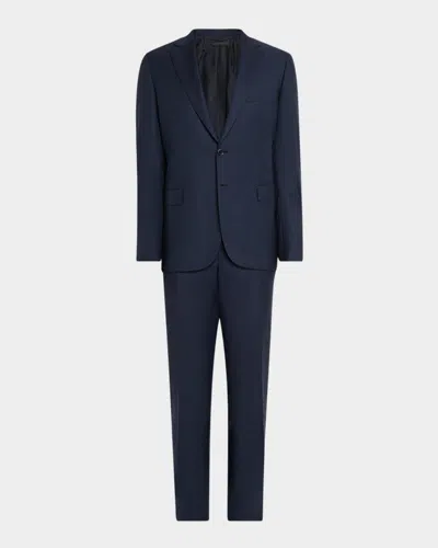 Brioni Men's Wool Tonal Prince Of Wales Two-piece Suit In Gray