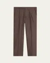 Brioni Men's Wwx 80th Anniversary Lambda Trousers In Camel