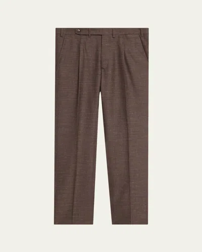 Brioni Men's Wwx 80th Anniversary Lambda Trousers In Camel
