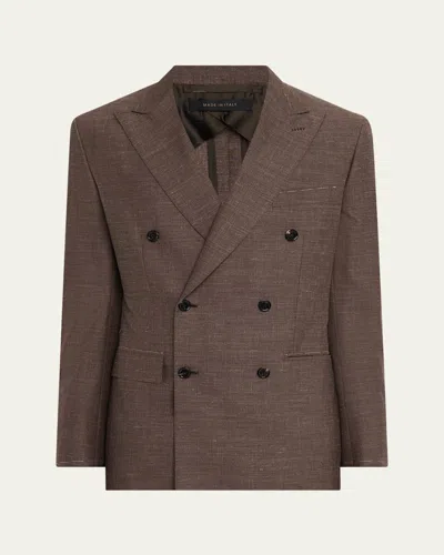 Brioni Men's Wwx 80th Anniversary Plume Double-breasted Sport Coat In Camel