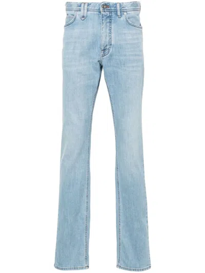 Brioni Meribel Mid-rise Slim-fit Jeans In Blue