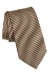 Brioni Micro Jacquard Silk Tie In Green