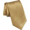 Brioni Micromedallion Silk Tie In Yellow