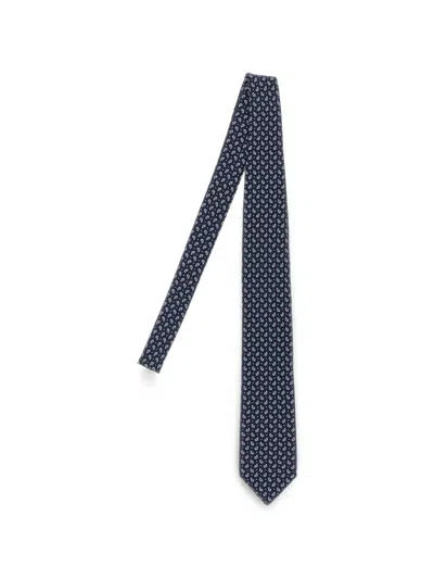 Brioni Micro-paisley Polka-dot Tie In Gray