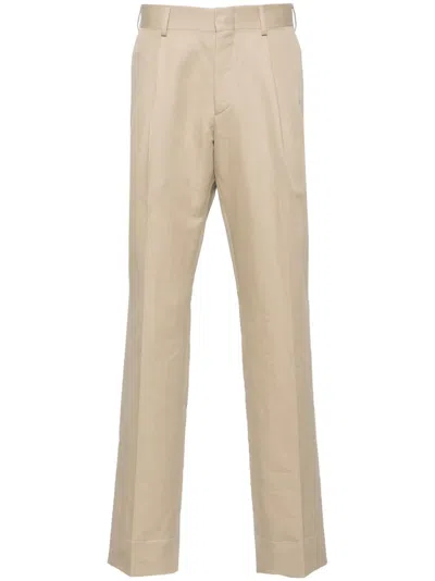 Brioni Mid-rise Tailored Trousers In Neutrals