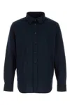 Brioni Midnight Blue Cotton Shirt In Blue