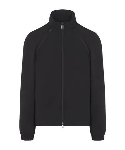 Brioni Midnight Blue Performa Windbreaker In Black