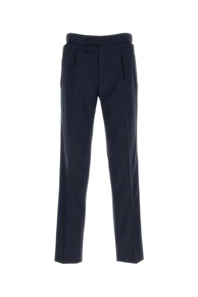 Brioni Midnight Blue Stretch Wool Pant