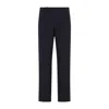 Brioni Midnight Blue Trousers With Classic Flat Front In Blue