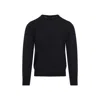 Brioni Crewneck Wool Sweater In Blue
