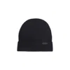 Brioni Ribbed Knit Beanie In Midnight Blue Wool