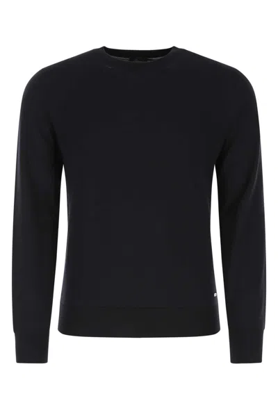 BRIONI MIDNIGHT BLUE WOOL SWEATER